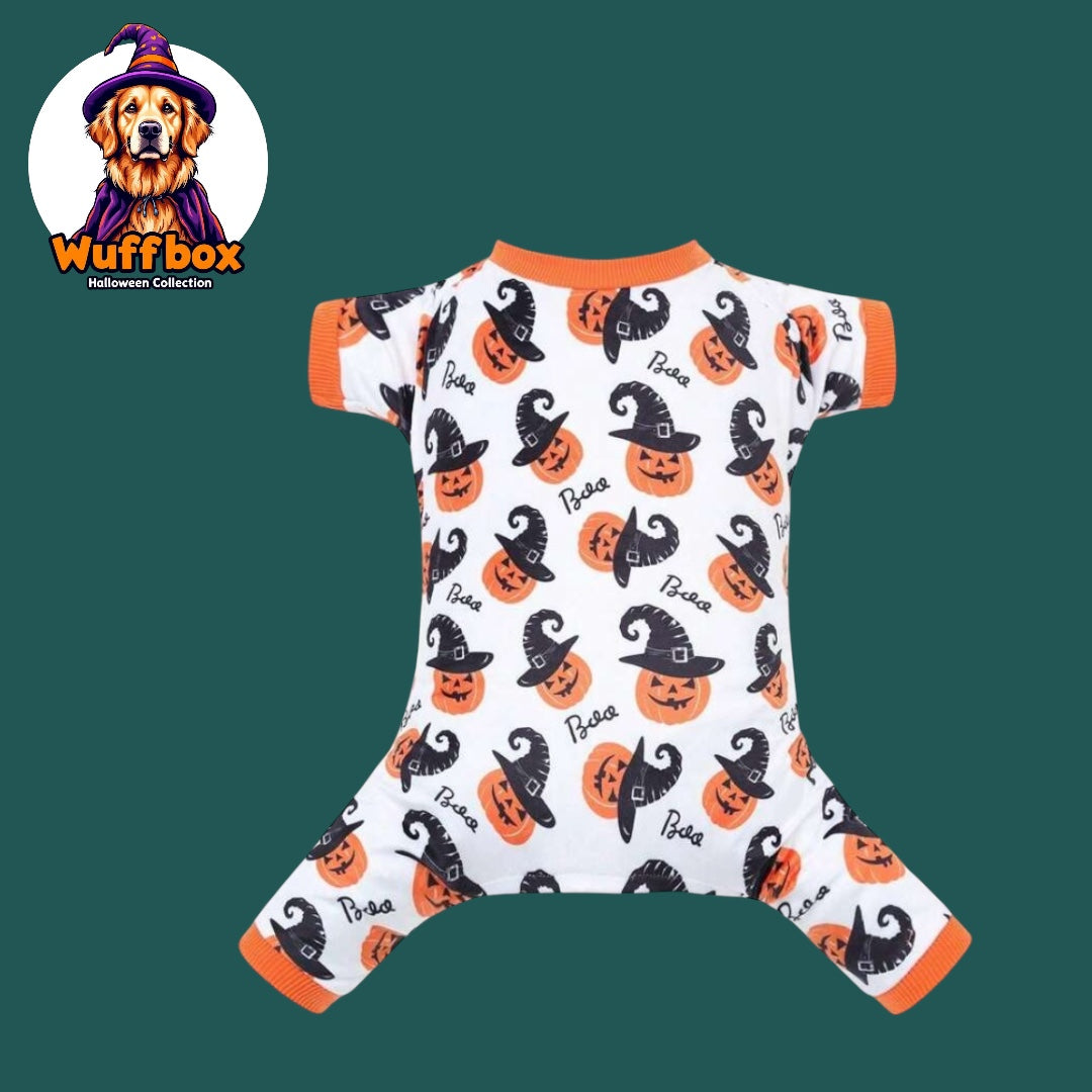Velvet Scary Pumpkin Halloween Onesie