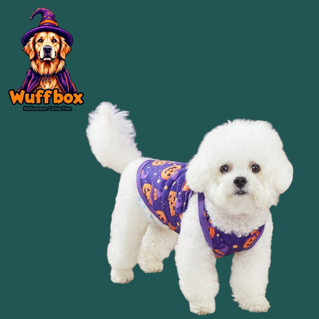 Purple Halloween Print Tank