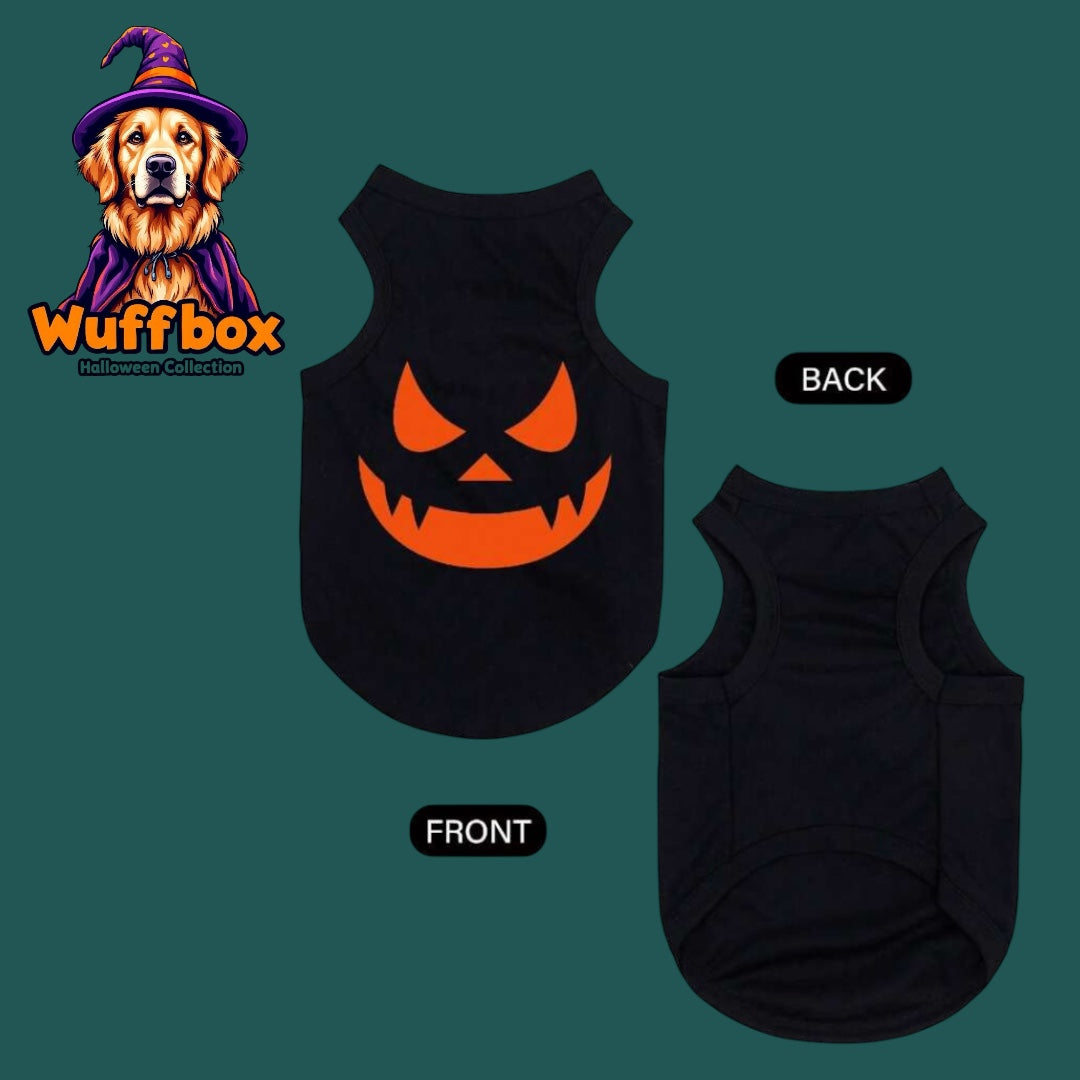 Scary Pumpkin Black Halloween Tank