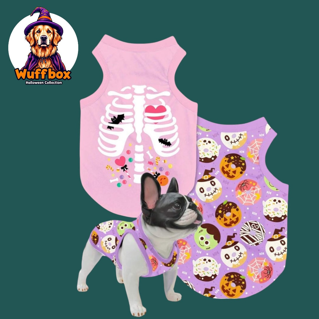 Scary Donut Print Halloween Tank