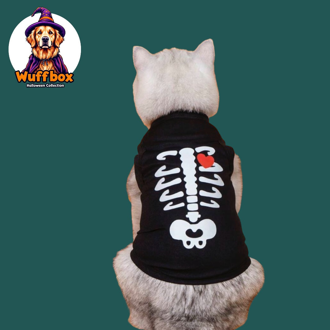 Skeleton Print Halloween Tank