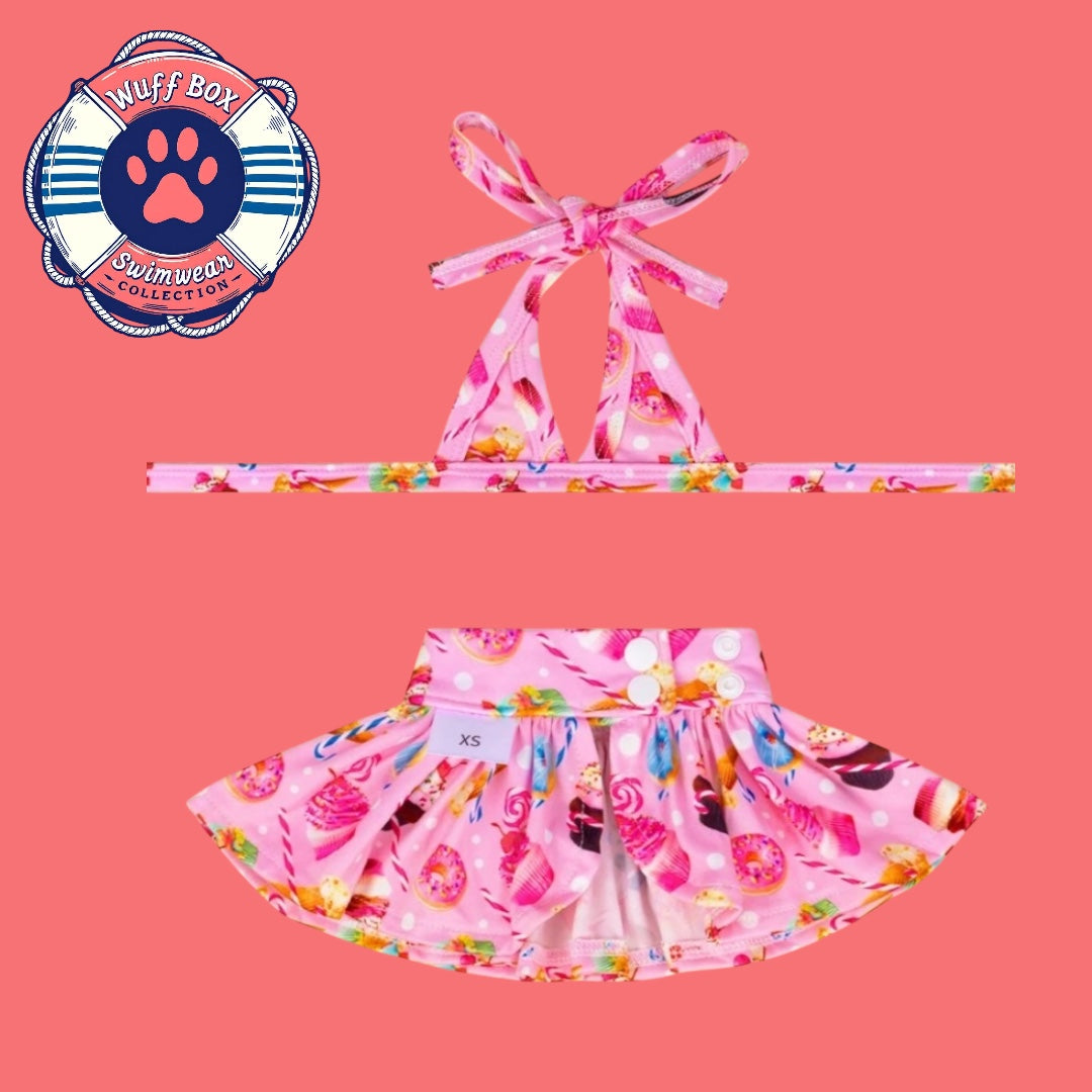Cupcake & Donut Print Bikini