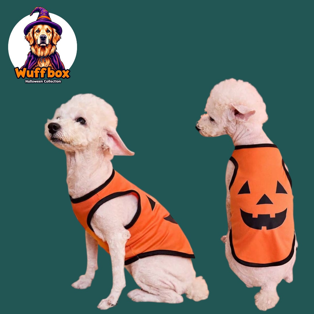 Scary Pumpkin Orange Halloween Tank