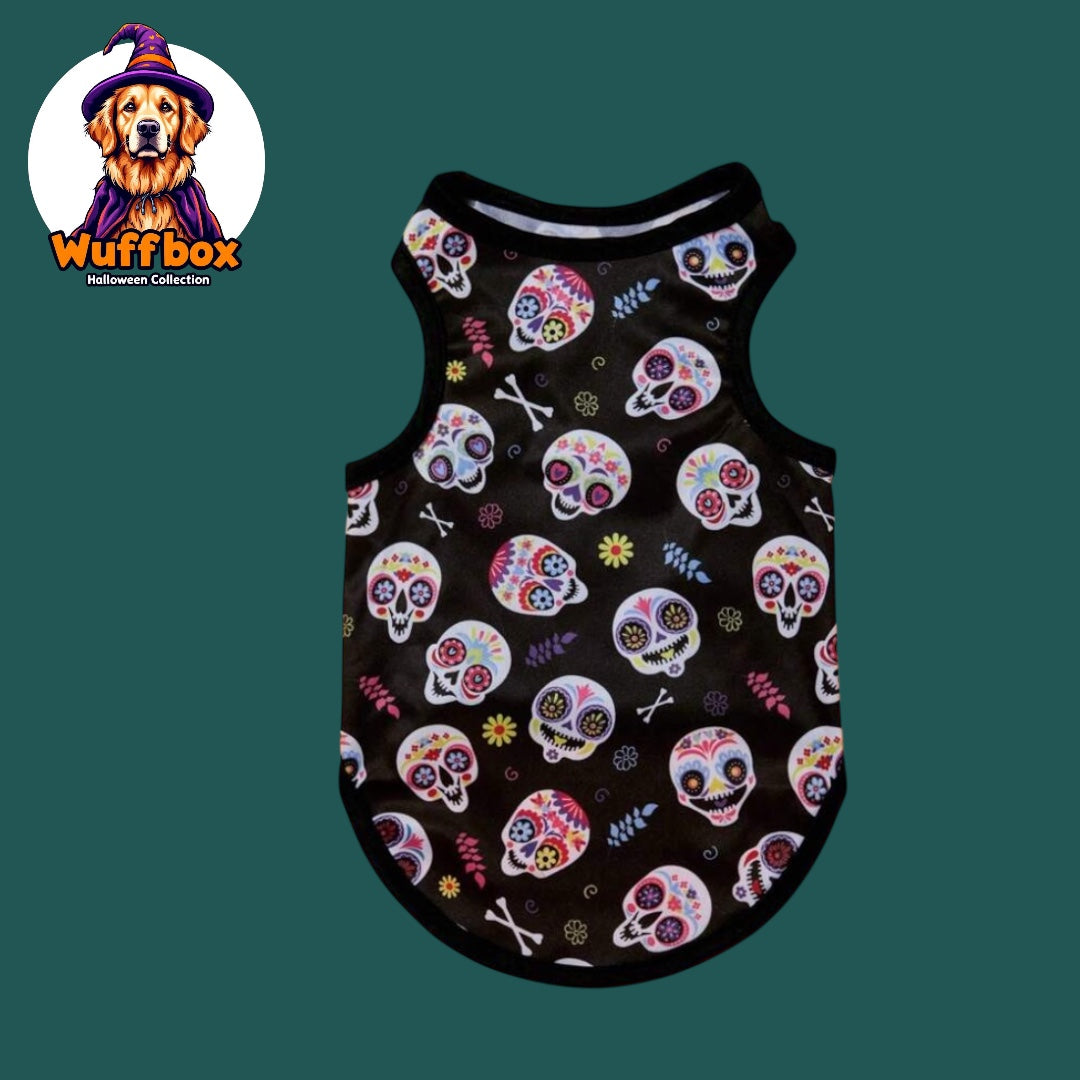 Sugar Skull Halloween Print Tank