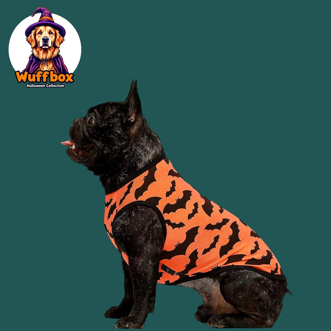 Fitwarm Bat Halloween Print Tank