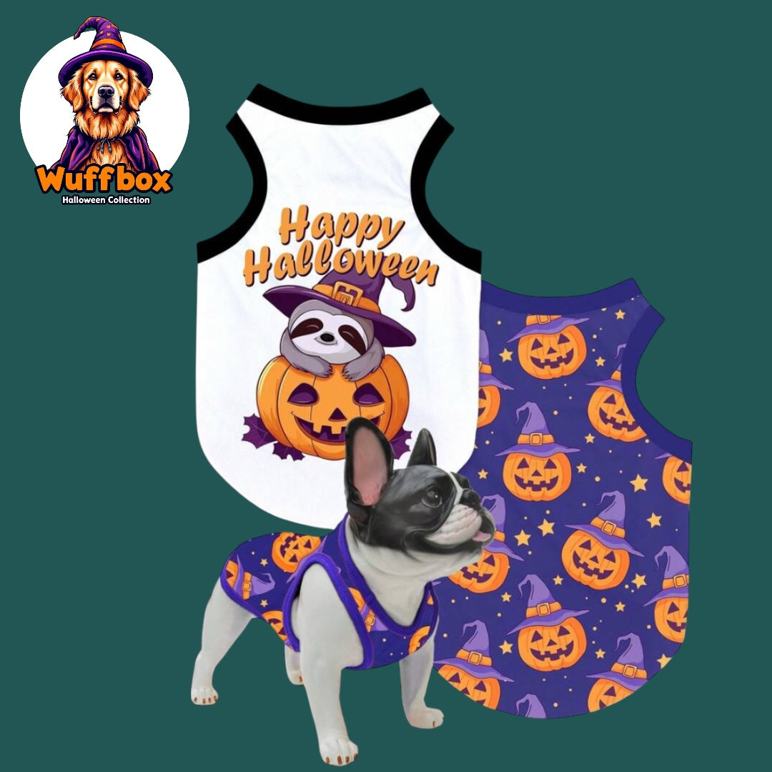 Purple Halloween Print Tank