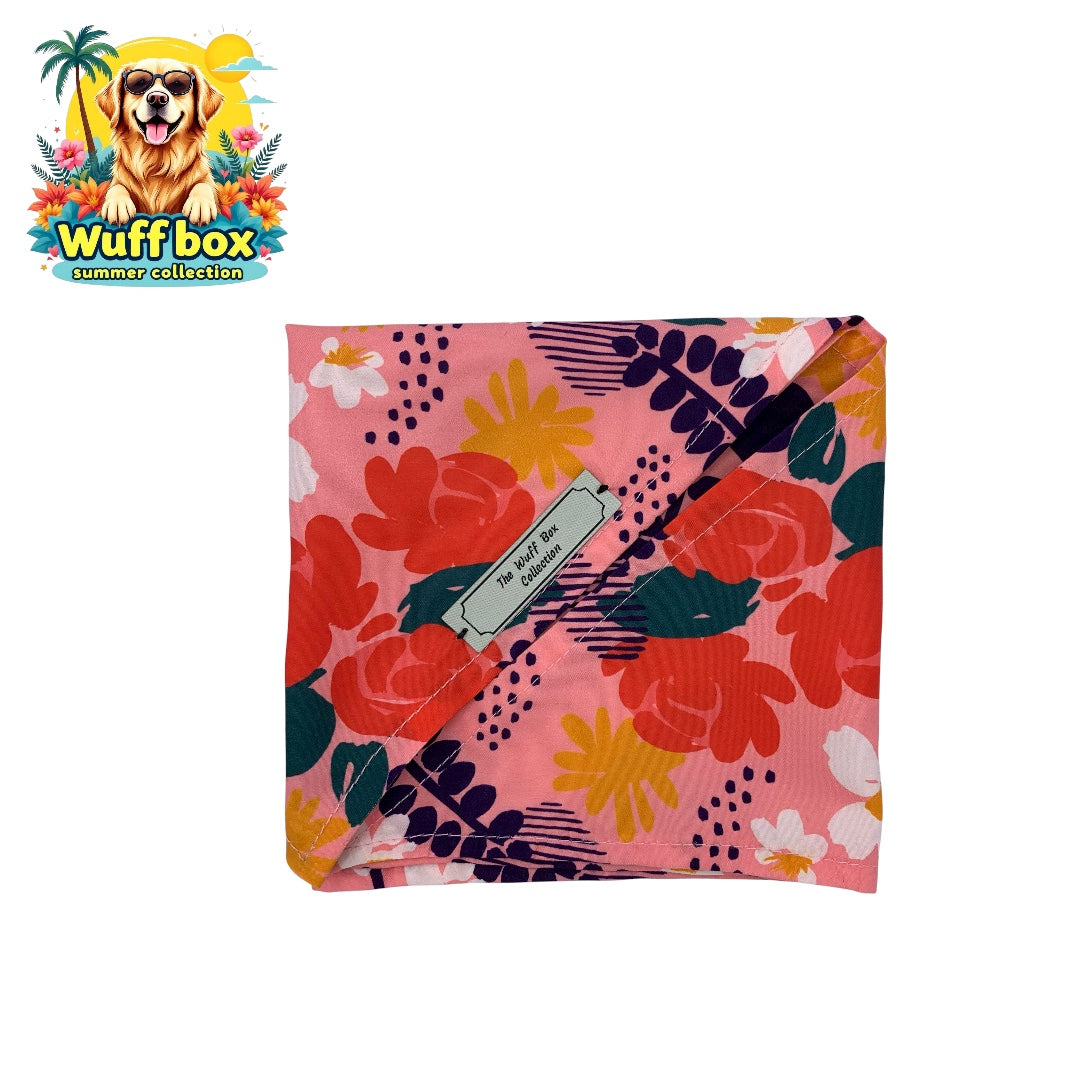 Floral Print Summer Bandana’s (S-M Pups)
