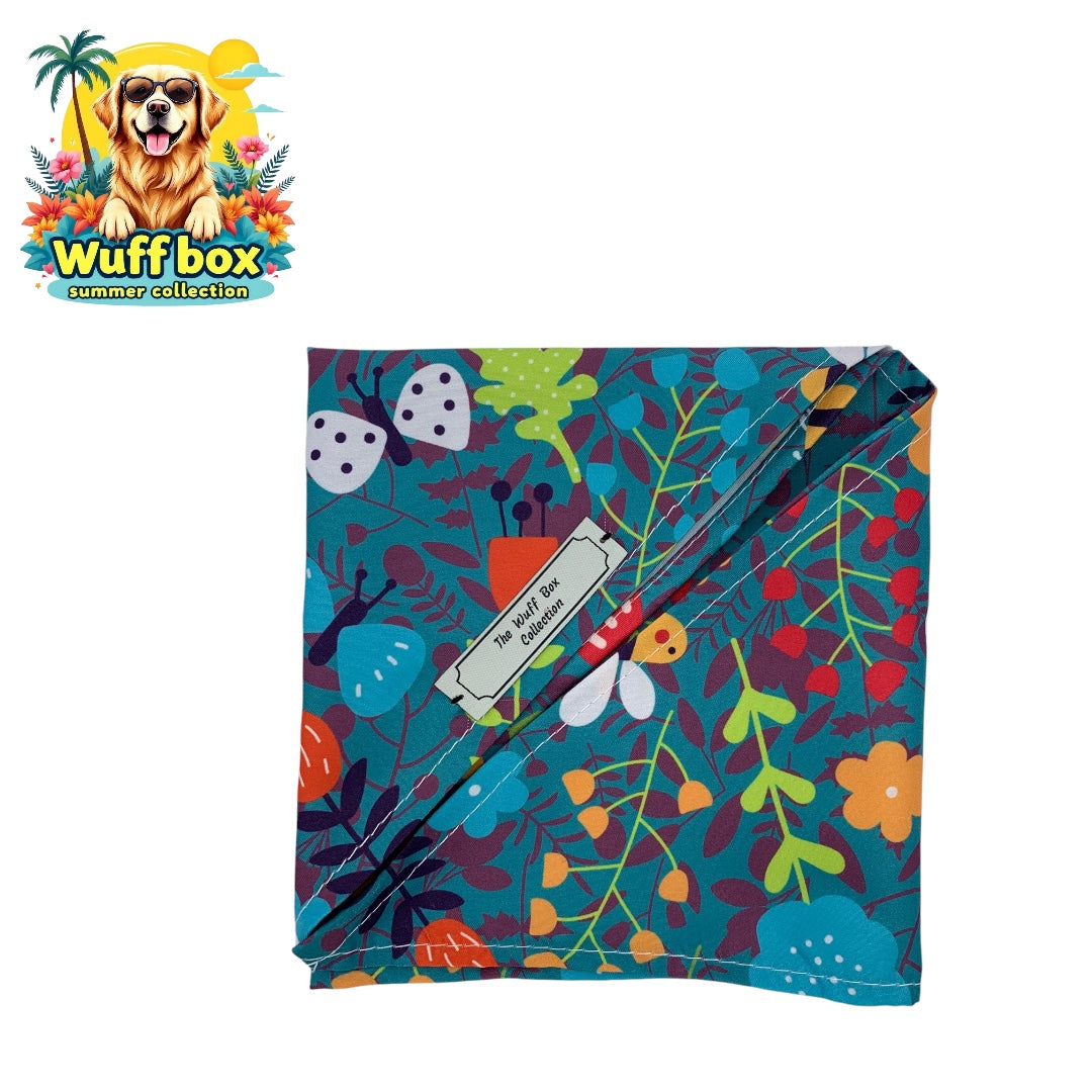 Floral Print Summer Bandana’s (S-M Pups)
