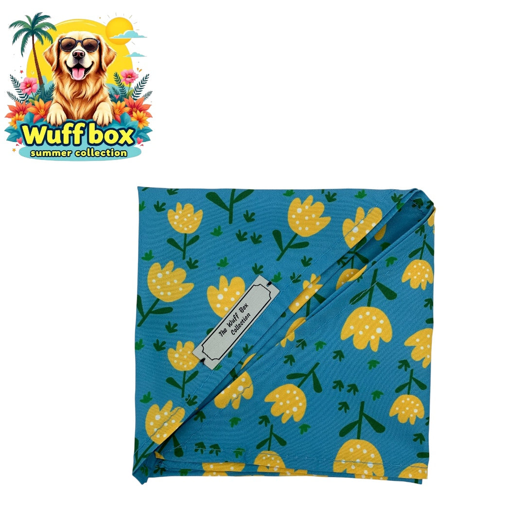 Floral Print Summer Bandana’s (S-M Pups)