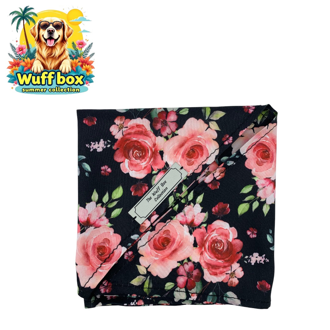Floral Print Summer Bandana’s (S-M Pups)