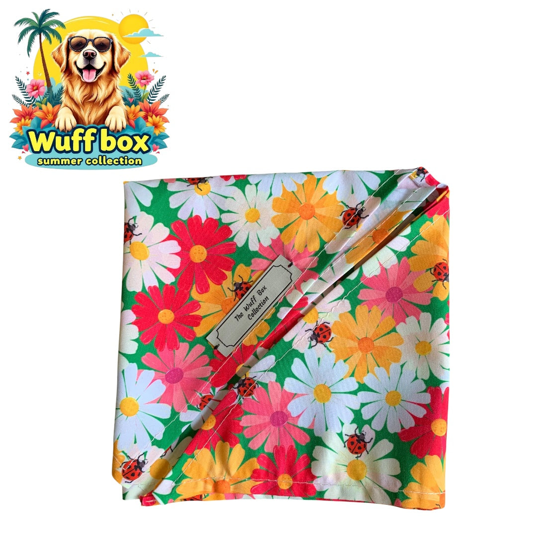 Floral Print Summer Bandana’s (S-M Pups)