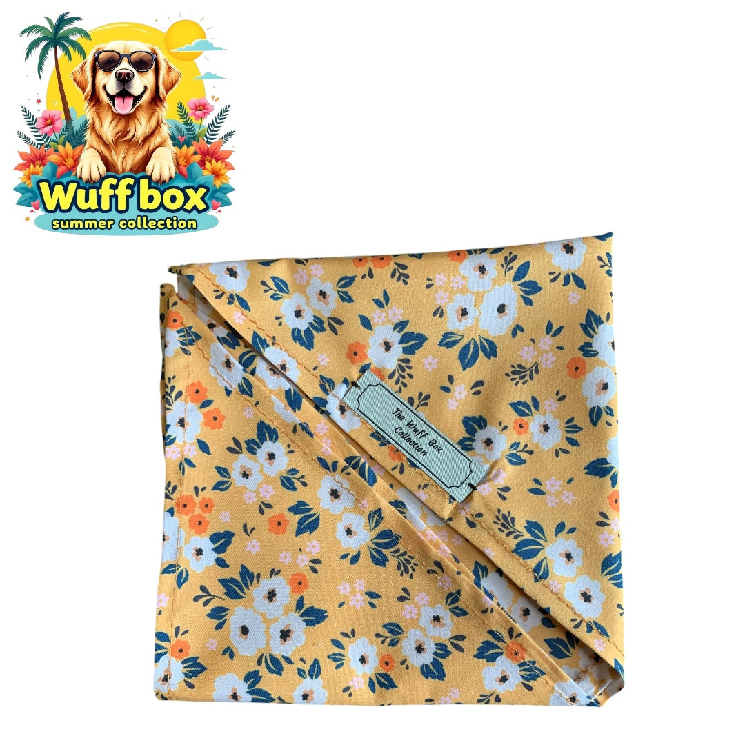 Floral Print Summer Bandana’s (S-M Pups)