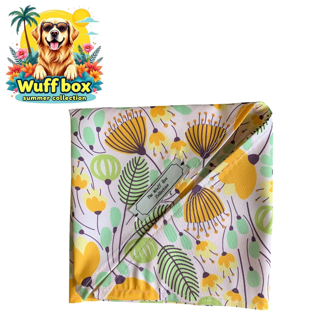 Floral Print Summer Bandana’s (S-M Pups)