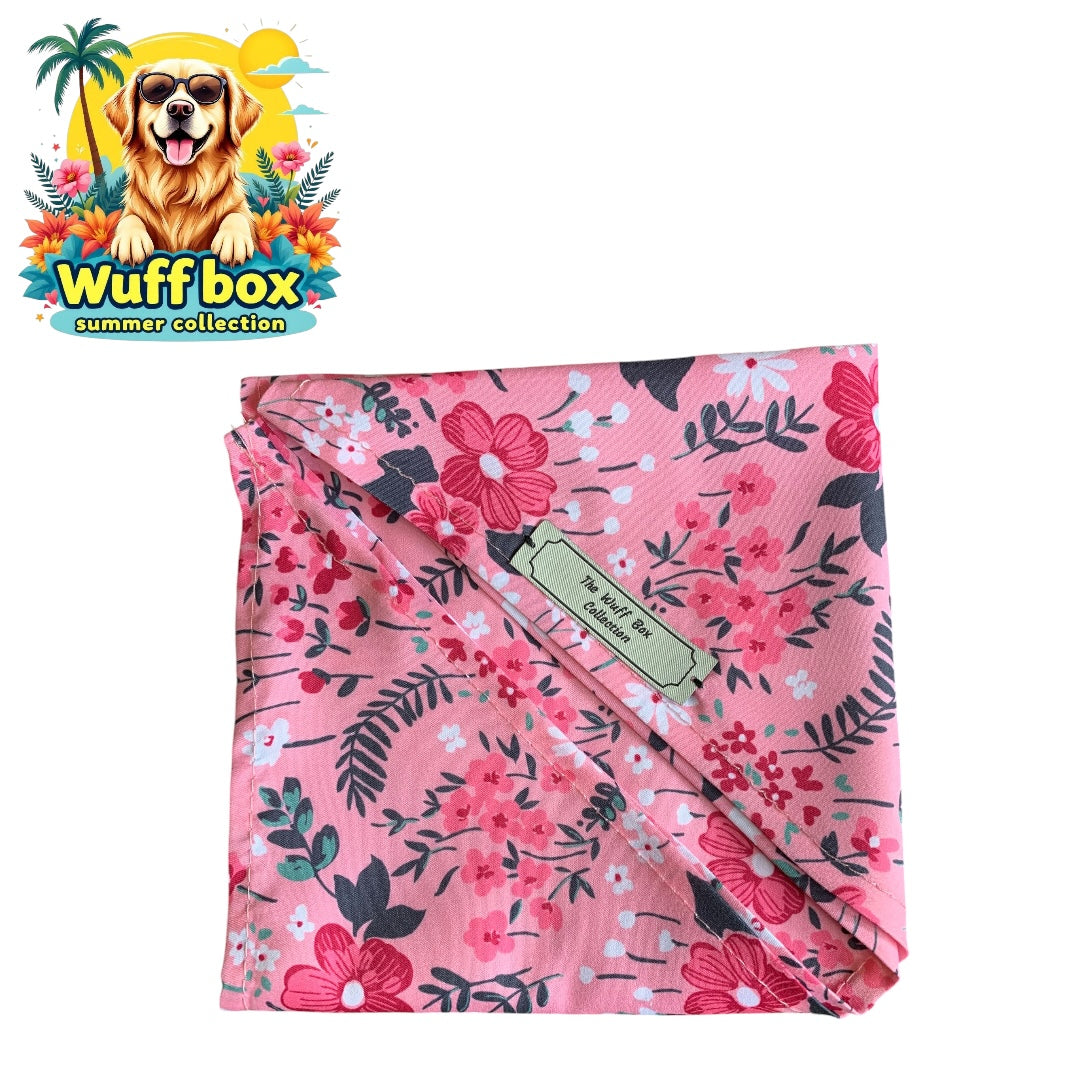 Floral Print Summer Bandana’s (S-M Pups)
