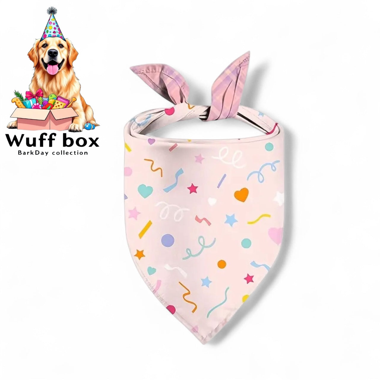 Reversible “It’s My BarkDay Mother Puppers” Bandana