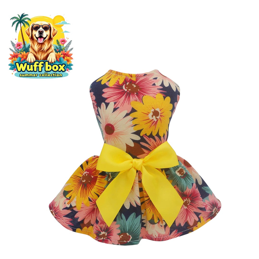 Sunflower Bowknot Dress
