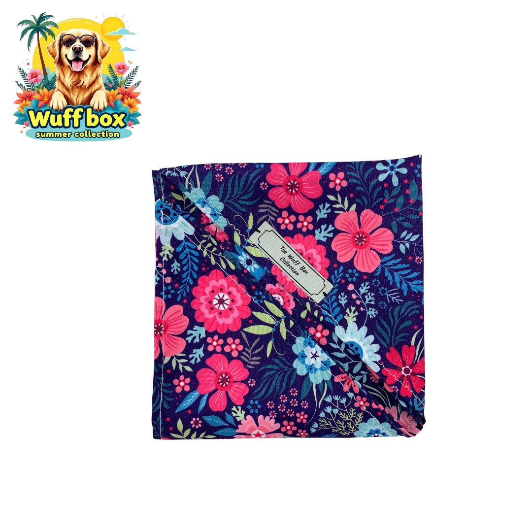 Floral Print Summer Bandana’s (S-M Pups)