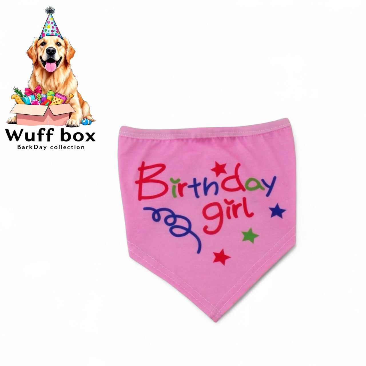 Birthday Girl Pink Bandana