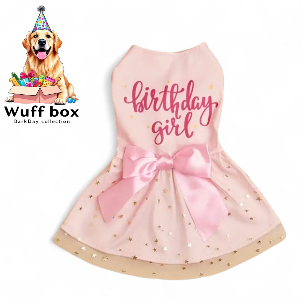 Fitwarm “Birthday Girl” Bowknot Dress