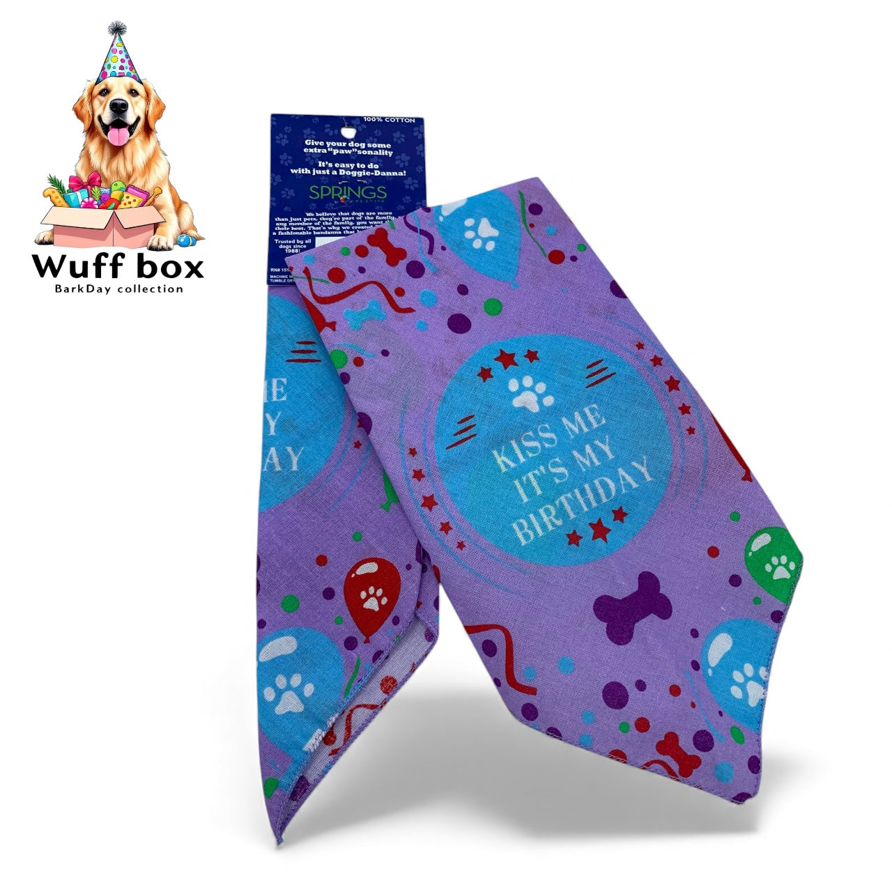 “Kiss Me it’s My Birthday” Bandana