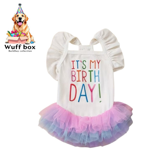 White BarkDay Tutu Dress