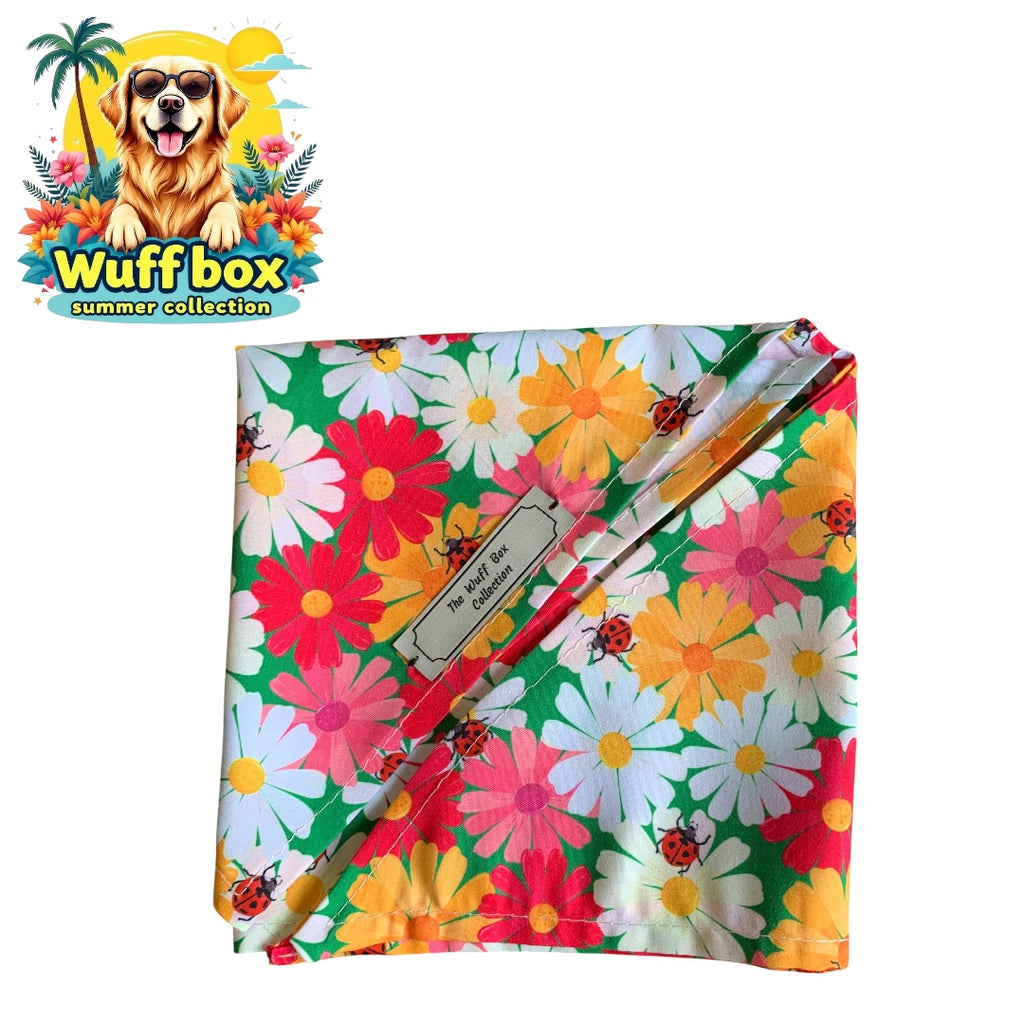 Floral Print Summer Bandana’s (S-M Pups)